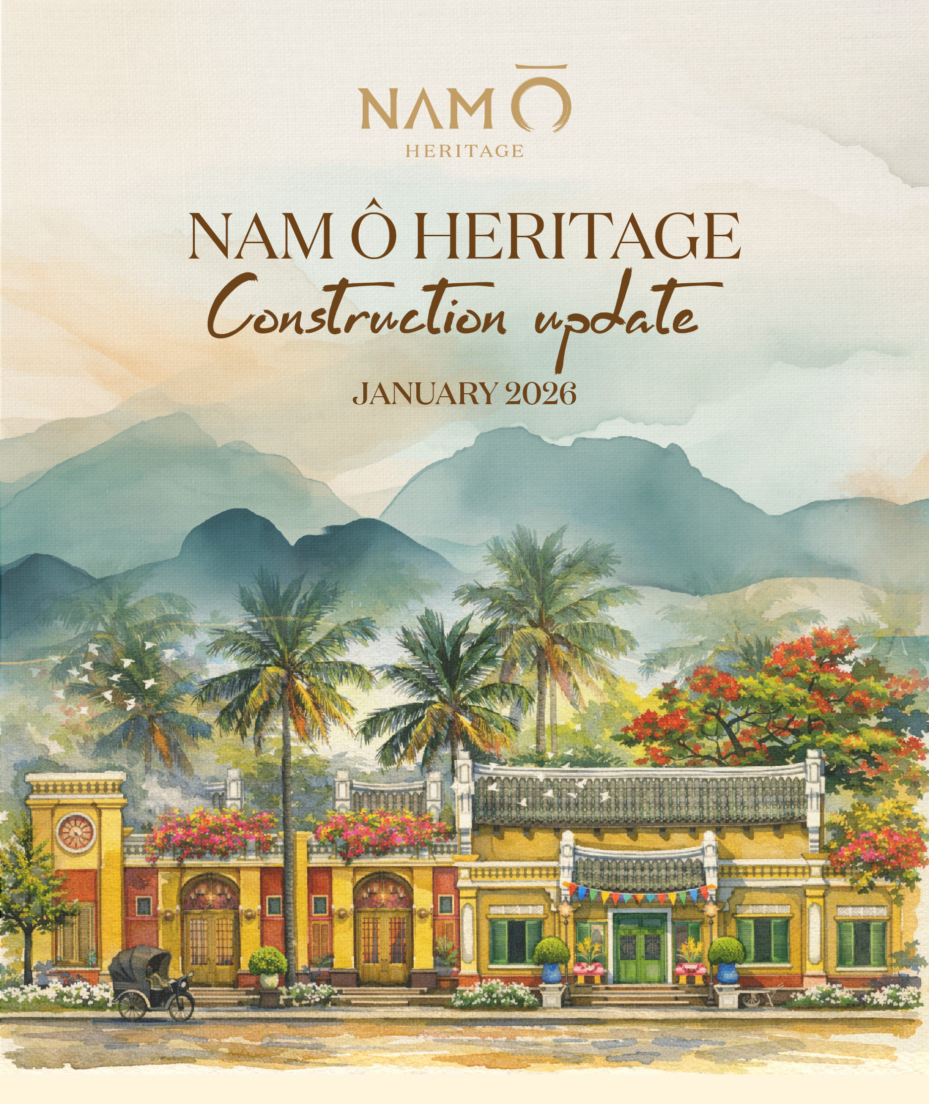 Tiêu đề dự án Nam Ô - Cập nhật tiến độ tháng 04-2025