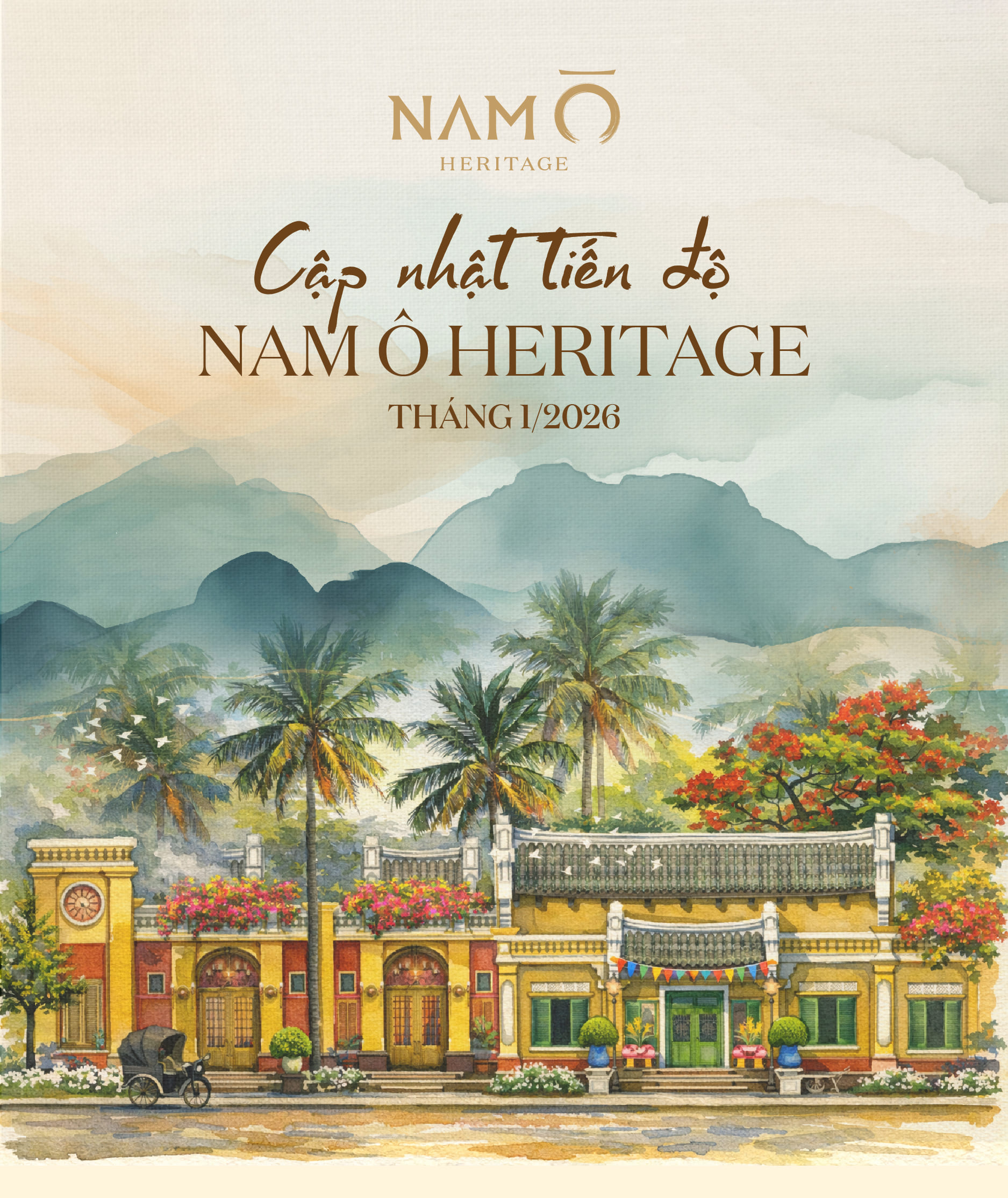 Tiêu đề dự án Nam Ô - Cập nhật tiến độ tháng 04-2025