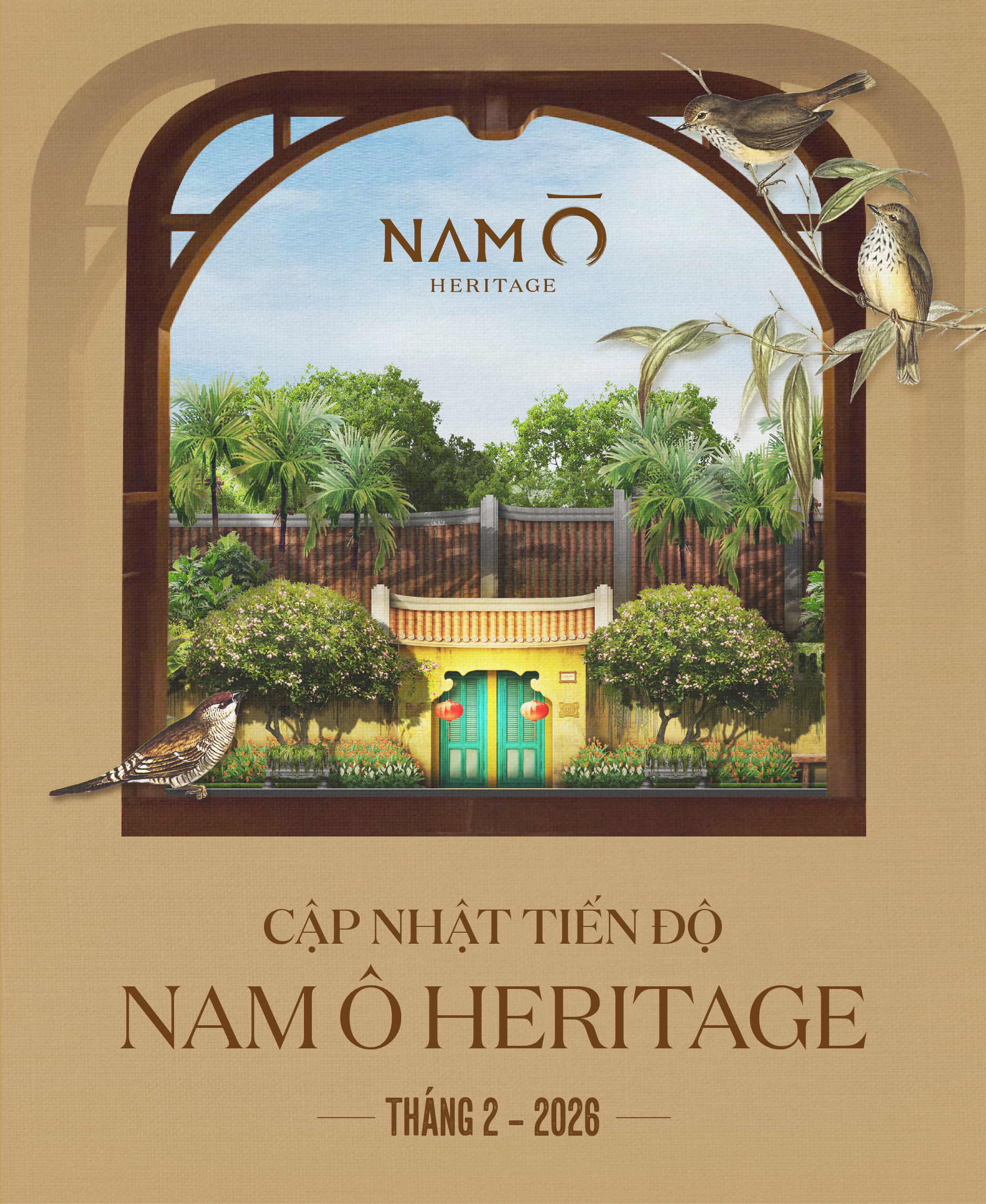 Tiêu đề dự án Nam Ô - Cập nhật tiến độ tháng 04-2025